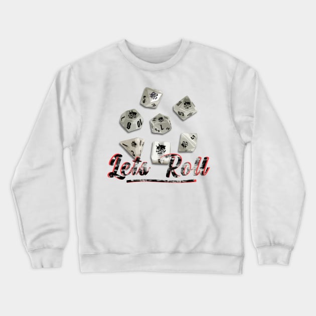 roll deathdice Crewneck Sweatshirt by iniandre